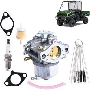 munirater Carburetor Replacement for Mule 2500 2510 2520 1993-2000 with Gaskets Carbon Dirt Jet Cleaner Tool Kit Fuel Filter 15003-2509