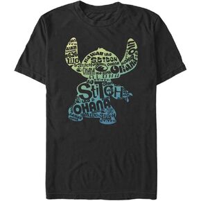 Disney Big & Tall Lilo Stitch Fill Men's Tops Short Sleeve Tee Shirt
