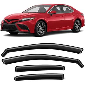 واقيات المطر ACLONG لسيارة Toyota Carmy 2018 2019 2020 2021 2022 2023 2024، متينة في القناة 2018-2024 واقي المطر للنوافذ الجانبية Carmy، عاكسات الرياح، أقنعة التهوية، واقي المطر، واقي النافذة، 4 قطع in Kuwait