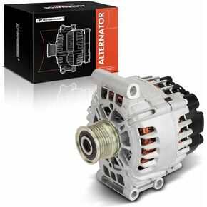 A-Premium Alternator Compatible with Mini Cooper 2007 2008 2009 2010 1.6L Hatchback Wagon, 12V 150A 6-Groove Clutch Pulley Clockwise, Replace# 12317562388, 12317574365