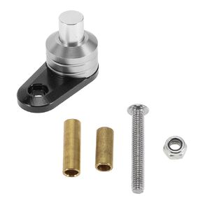 1 Set Universal Motorcycle Brake Lever Parking Button Lock Switch Silver Tone