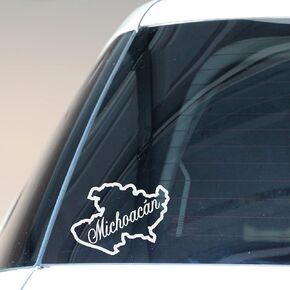 Michoacan Map MICH Mexico ESTADO State Cut Vinyl Decal for Vehicle Window Laptop Boat (3.7" T x 5" W)