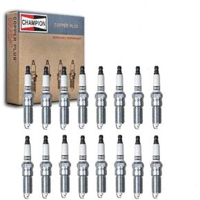 16 pc Champion Copper Plus Spark Plugs compatible with Dodge Ram 2500 5.7L V8 2003-2008
