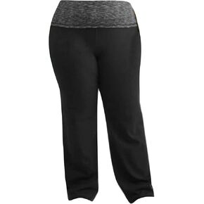 Athletic Works Women's Plus Size Dri More Bootcut Sweatpants -Size 2X Black