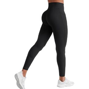 YEOREO Workout Leggings with Pockets for Women Tummy Control High Waisted Butt Lifting Gym Yoga Compression Pants