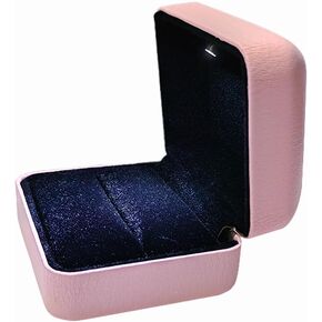 GBYAN Proposal Ring Box with LED Light Ring Case Jewelry Display Box for Engagement, Wedding
