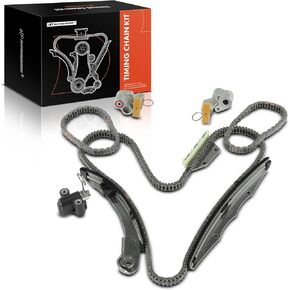 A-Premium 9PCS Engine Timing Chain Kit Tensioner & Guide Compatible with Nissan Frontier 2005-2019, Frontier 2005-2019, Pathfinder 2005-2012, NV1500, NV2500, NV3500, Xterra & Suzuki Equator - V6 4.0L