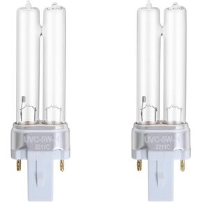 LB4000 Replacement Bulb Compatible with Germ Guardian AC4825 AC4850PT AC4300BPTCA AC4300BPT AC4850 AC4900 AC4900CA AC4800 AC4900 Purifiers Replace 5W UV-C Bulb(2 Packs)