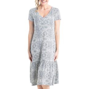 Legendary Whitetails Women's Printed Knit Midi Short Sleeve Dress