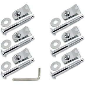 Truck Bed Mounting Hardware Kit Set of 6 Bolts, Washers, Captured Nuts Replacement for 1997-2014 Ford F-150 2006-2008 Lincoln Mark LT Replaces 924-313 W708605-S436 W709424-S901