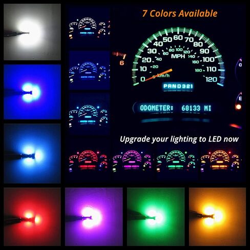 WLJH مجموعة مصابيح LED بيضاء ساطعة للغاية للوحة أجهزة قياس الإضاءة لسيارة Ford F150 F250 2000-2008، عبوة من 8 قطع in Kuwait