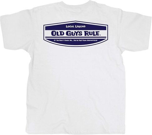 OLD GUYS RULE Men's Graphic T-Shirt, Local Legend - Father's Day, Birthday Gift - Funny Novelty Tee for Legendary Man, Hero in Kuwait