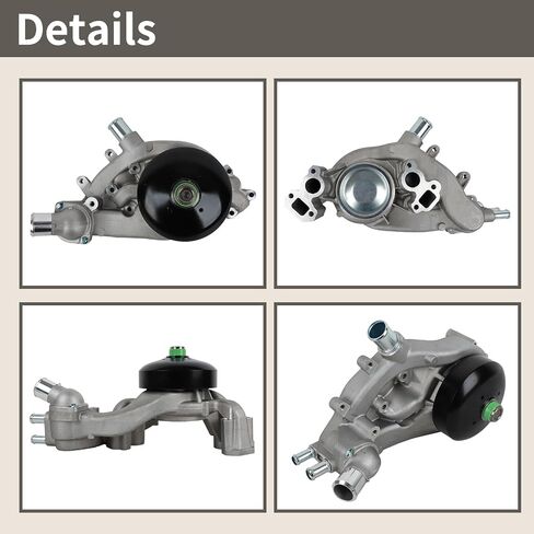 Water Pump Kit AW6009 with Coolant Thermostat and Gasket Fit for Buick/Cadillac/Chevrolet/GMC/Hummer/Saab V8 4.8L 5.3L 6.0L Engine in Kuwait