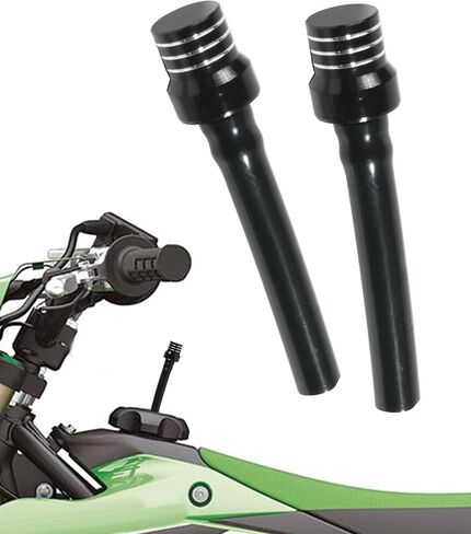 2PCS Gas Cap Vent Tube,Car Accessories Gas Cap Vent Hose,Gas Fuel Tank Cap Valve Vent Hose,CNC One Way Gas Cap Vent Hose Tube with Aluminum Breather Valve,for ATV Dirt Pit Motorcycle (Black) in Saudi Arabia