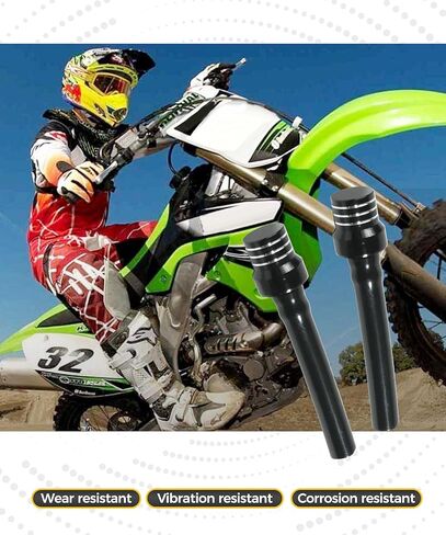 2PCS Gas Cap Vent Tube,Car Accessories Gas Cap Vent Hose,Gas Fuel Tank Cap Valve Vent Hose,CNC One Way Gas Cap Vent Hose Tube with Aluminum Breather Valve,for ATV Dirt Pit Motorcycle (Black) in Saudi Arabia