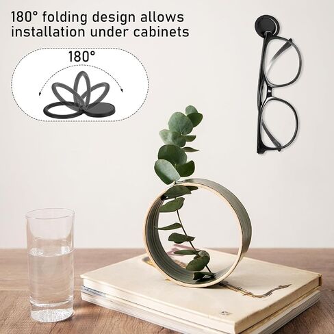 8PCS Sunglass Organizer Wall, Adhesive Sunglasses Holder Wall, Glasses Holder Wall, Hanging Sunglasses Organizer for Eyeglass Eyewear Sunglasses Display Home Decor(Black) in Saudi Arabia