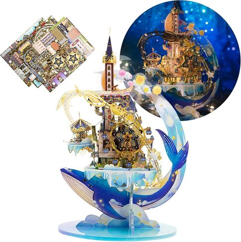 MU 3D Metal Puzzles for Adults Twelve Constellations, Metal Model Kits Building Brain Teaser Miniature Zodiac Palace Landscape Architecture Horoscope, DIY Sets Birthday Gift Home Desk Decor in Saudi Arabia