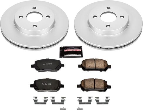 POWERSTOP KOE1604 مجموعة فرامل بديلة أمامية متخصصة - دوارات فرامل OE ووسادات فرامل سيراميك in Kuwait