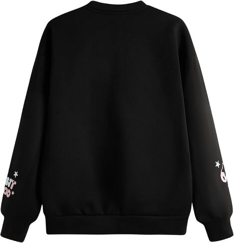 Men's Figure Graphic Y2k Sweatshirts Goth Long Sleeve Crew Neck Oversized Casual Pullover Top in Saudi Arabia