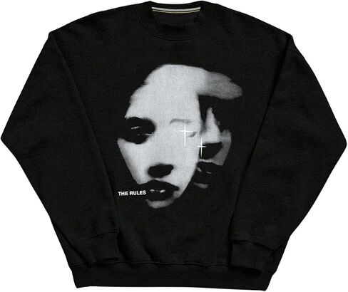 Men's Figure Graphic Y2k Sweatshirts Goth Long Sleeve Crew Neck Oversized Casual Pullover Top in Saudi Arabia