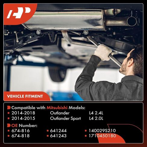 A-Premium Left Exhaust Manifold Catalytic Converter Kit Direct-Fit Compatible with Nissan Frontier 2002-2004, Xterra 2002-2004, 3.3L, EPA Compliant, Replace# 140029S210 in Saudi Arabia