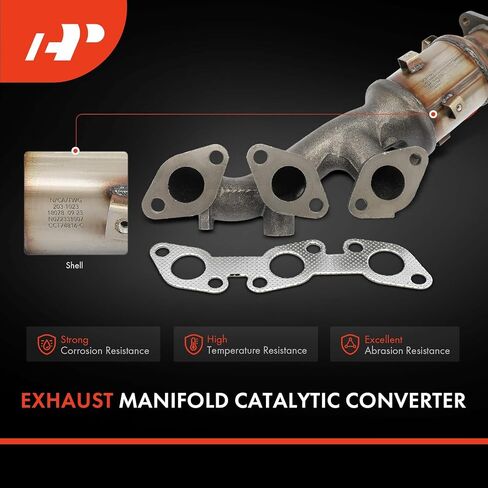 A-Premium Left Exhaust Manifold Catalytic Converter Kit Direct-Fit Compatible with Nissan Frontier 2002-2004, Xterra 2002-2004, 3.3L, EPA Compliant, Replace# 140029S210 in Saudi Arabia