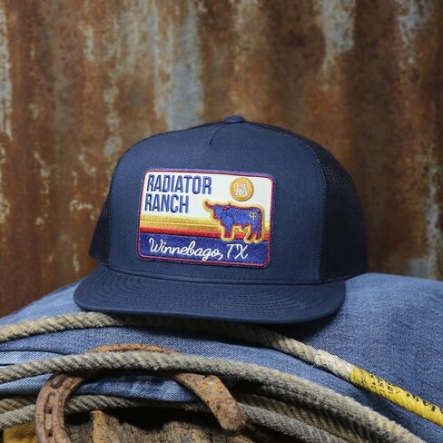 Dale Brisby's Rodeo Time Bull Hauler Meshback Navy in Saudi Arabia