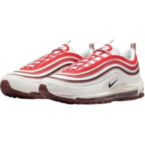 Nike Air Max 97 Men's Shoes (FN6957-101, Summit White/Dark Team Red/Dragon Red/Black)