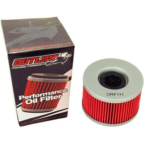 Outlaw Racing ORF111 Performance Oil Filter Compatible with Honda TRX650FA Fourtrax Rincon CX500 CX650T Turbo Replaces KN111