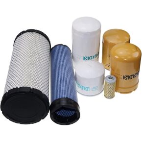 Solarhome Filter Kit TC630-93230 R24042270 TC630-93220 R2401-42280 HH164-32430 1G311-43380 1J800-43170 HHTA0-59900 HHTA0-37710 for Kubota L4701 HST（7 PIECES ）