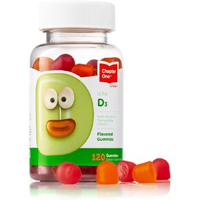 Zahler - Chapter One Vitamin D 3 1000 IU Gummies (120 Flavored Gummies) - Certified Kosher Chewable Vitamin D3 Gummies for Kids & Adults - VIT D3 Supplements - Made in USA Vitamin D Gummies