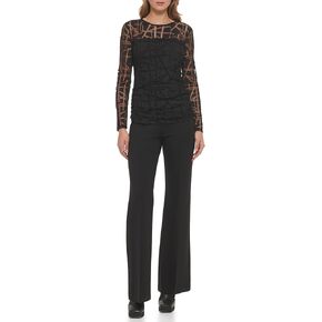 DKNY Women's Everyday Essential Mesh Top