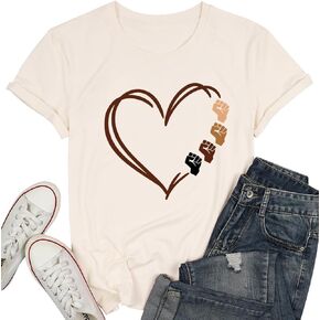 Black History Month Shirt I Am Black History Shirts for Women African American Pride Celebration Blouse Graphic Tee Tops