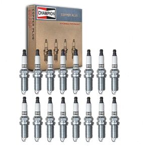 16 pc Champion Copper Plus Spark Plugs compatible with Chrysler 300 5.7L V8 2009-2019