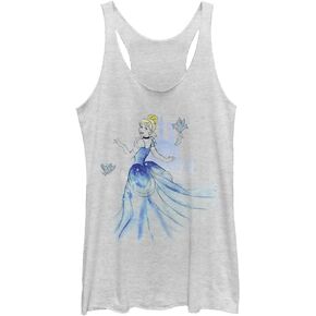 Disney Princesses Cinderella Washy Women's Racerback Tank Top