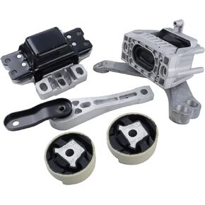 FEIDKS Engine Motor and Transmission Mount Compatible with 2005-2018 Jetta 2.5L L5 Rabbit 2006-2009 L5 2.5L 5PCS A4928 A6969 A6966 A4927 A6962