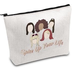 FOTAP Spice Singer Album Inspired Gift Spice Up Your Life Makeup Bag Girl Band Gift Music Band Cosmetic Bag Pop Music Lover Gift (Spice life)