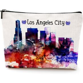Las Vegas Lovers Gift Watercolor Las Vegas Makeup Bag Cosmetic Bag Paris Travel Souvenir Merch Girls Trip Gifts Favors Birthday Christmas Friendship Gifts for Women Soul Sister Daughter Birthday