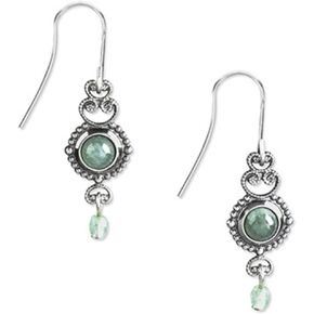 Earrings -adventurine with dangle