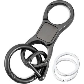 DAYGOS Keychain Quick Release Key Chain for Men, Heavy Duty Key Clip Holder