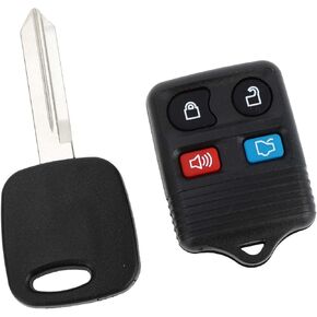 315MHz CWTWB1U345 Keyless Entry Remote Ignition Transponder Key Fob for Ford for Mustang 1999-2004 for Ford Focus 2000-2005 4C Chip 4 Buttons Item Replacement