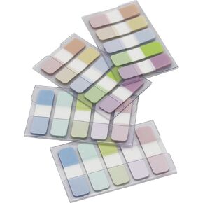 Tabs Flags Solid Assorted Colors, 0.47 x 1.71 Inch Alternating Sticky Tabs, Easy to Post, 4 On-The-Go Dispensers/Pack, 400 Pages Total