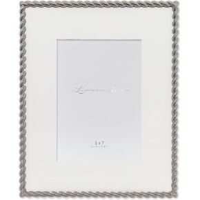 Lawrence Frames Rope Design Metal Frame, 4x4, Silver in Kuwait