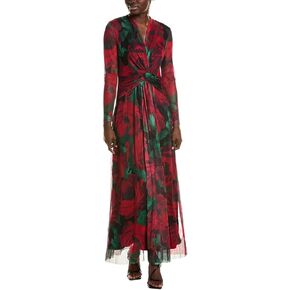 Anne Klein Women's Twist Front Maxi Dress