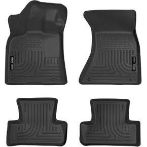Husky Liners Weatherbeater Floor Mats | Fits 2009-2016 Audi Q5; 2014 Audi SQ5 | Front & 2nd Row, 4-pc Black - 96411