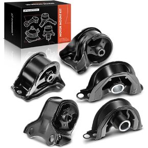 A-Premium 5PCS Engine Motor Mount and Transmission Mount Set Compatible with Honda Civic 1992-1993, Civic del Sol 1993, L4 1.5L 1.6L, Automatic Transmission, Replace# 50805SR3981, 50821SR3020