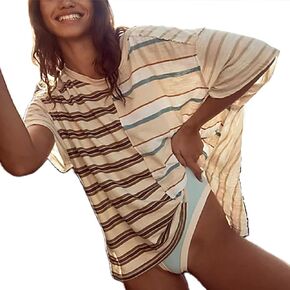 Oversized Graphic Tee Tops for Women Y2K Cute Print Short Sleeve Loose Tshirts Casual Baggy Aesthetic Streetwear in Kuwait