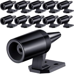 Frienda 10 Pcs Deer Whistles for Vehicles Wind Activated Ultrasonic Deer Warning, Whistles Avoids Collisions, Deer Warning Devices with Waterproof Adhesive Tapes for Car(Black,D Style)