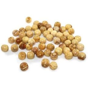 Palo Santo Round Prayer Beads 9mm Average For Japa Mala. Pack (100 Units)