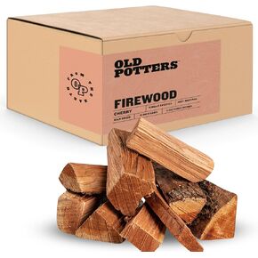 Kiln Dried Firewood - Hickory, 1100 Cu. in, 16-18 Logs ~ 8" x 2.5" Logs. Cooking Wood for Grilling, Smoking, and Firepits, Hickory.